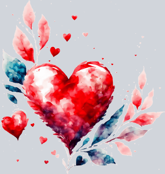 DTF Transfer Valentines - Hearts