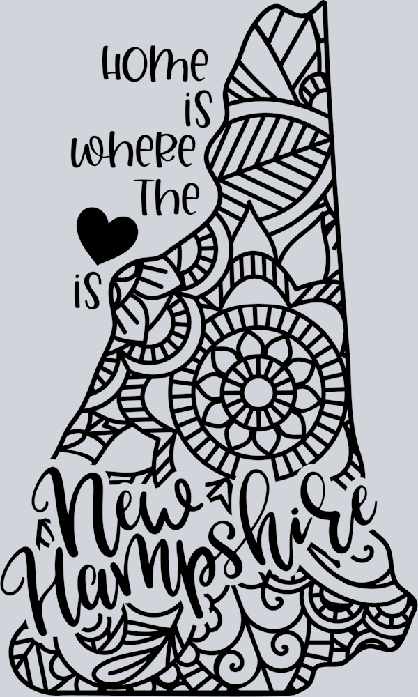 DTF Transfer New Hampshire - Home is where the Heart is
