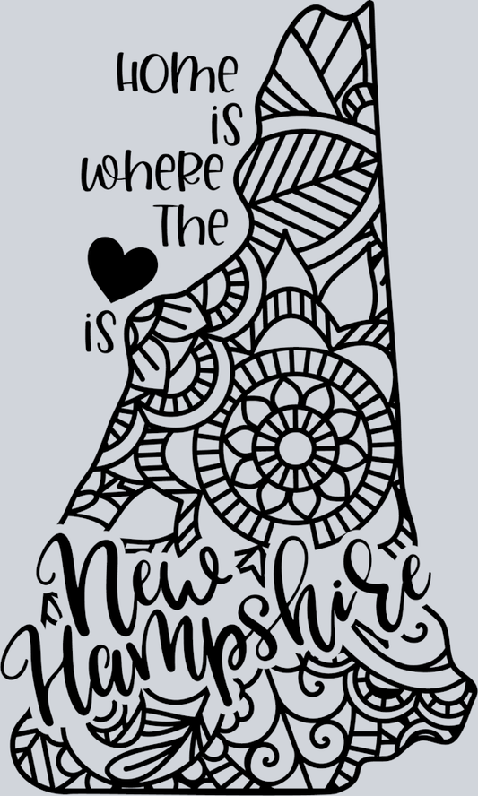 DTF Transfer New Hampshire - Home is where the Heart is