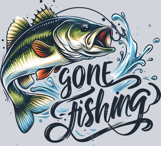 DTF Transfer Fishing - Gone Fishing