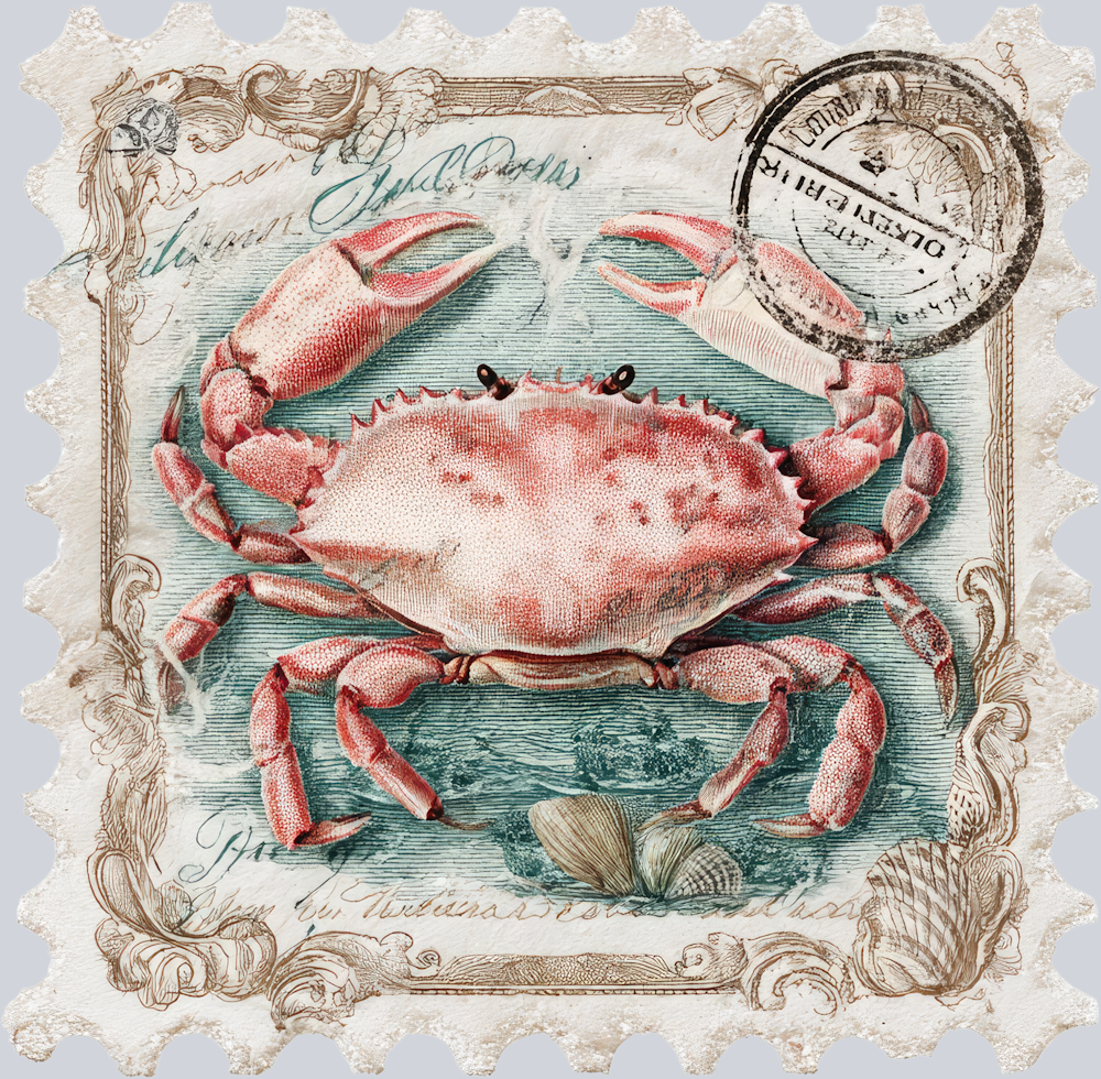 DTF Transfer High Seas - Postage Crab