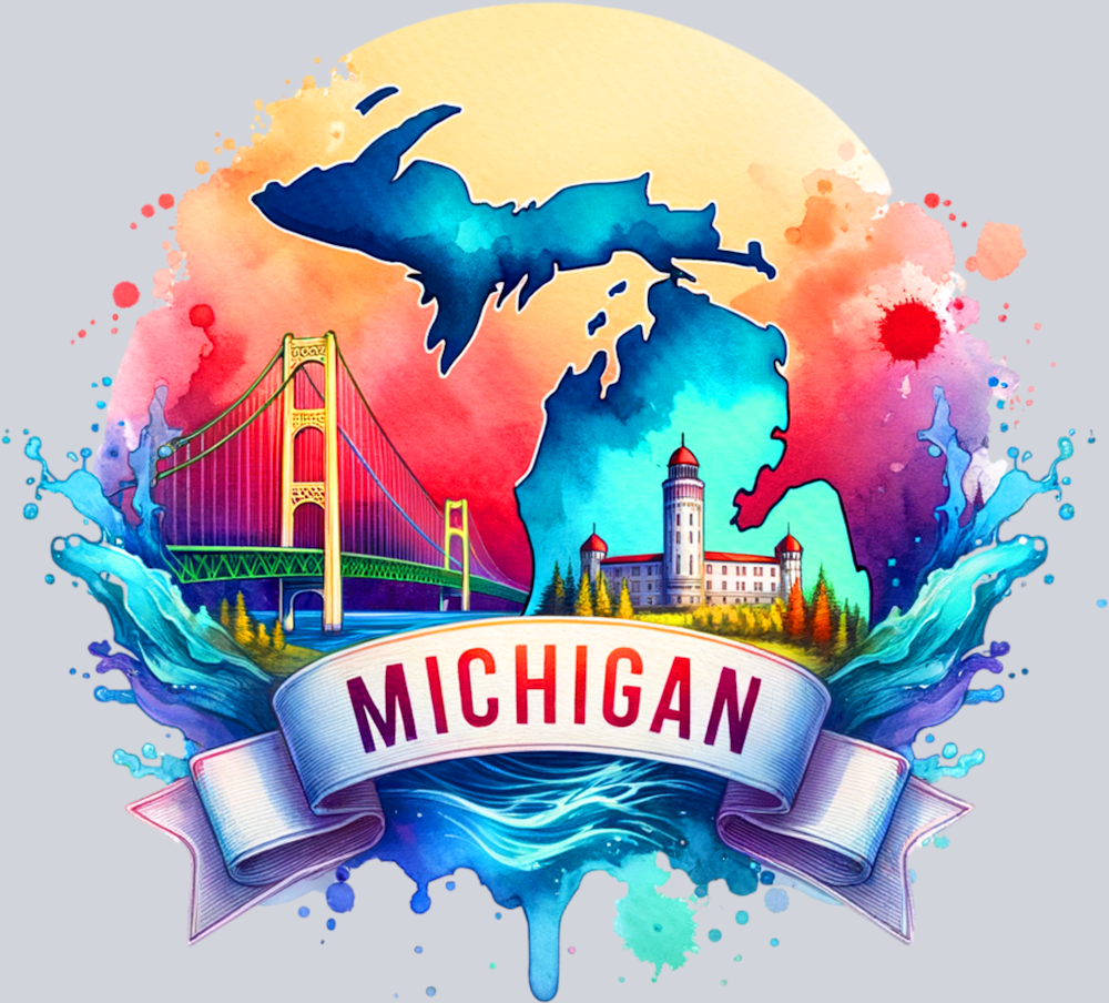 DTF Transfer Michigan - Map