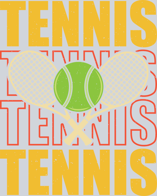 DTF Transfer Tennis - Tennis Tennis Tennis Tennis