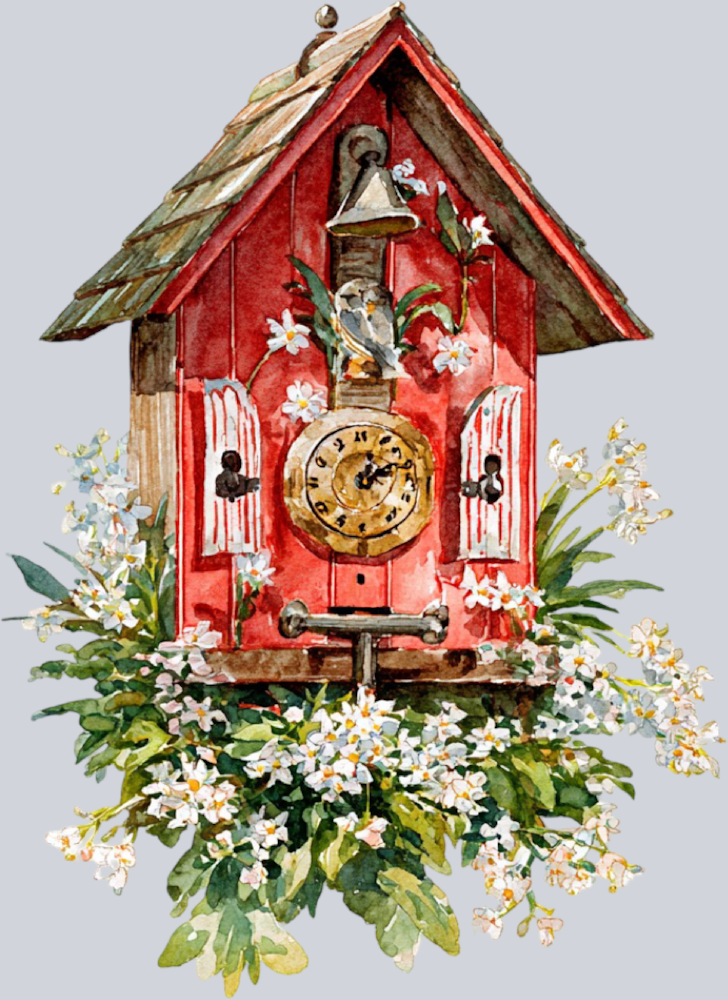 DTF Transfer Oktoberfest - Black Forest Bird House
