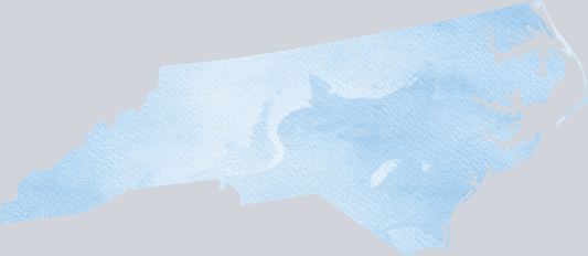 DTF Transfer North Carolina - Watercolor Blue