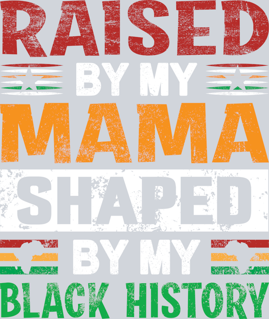 DTF Transfer Black History Month - Raised by my Mama