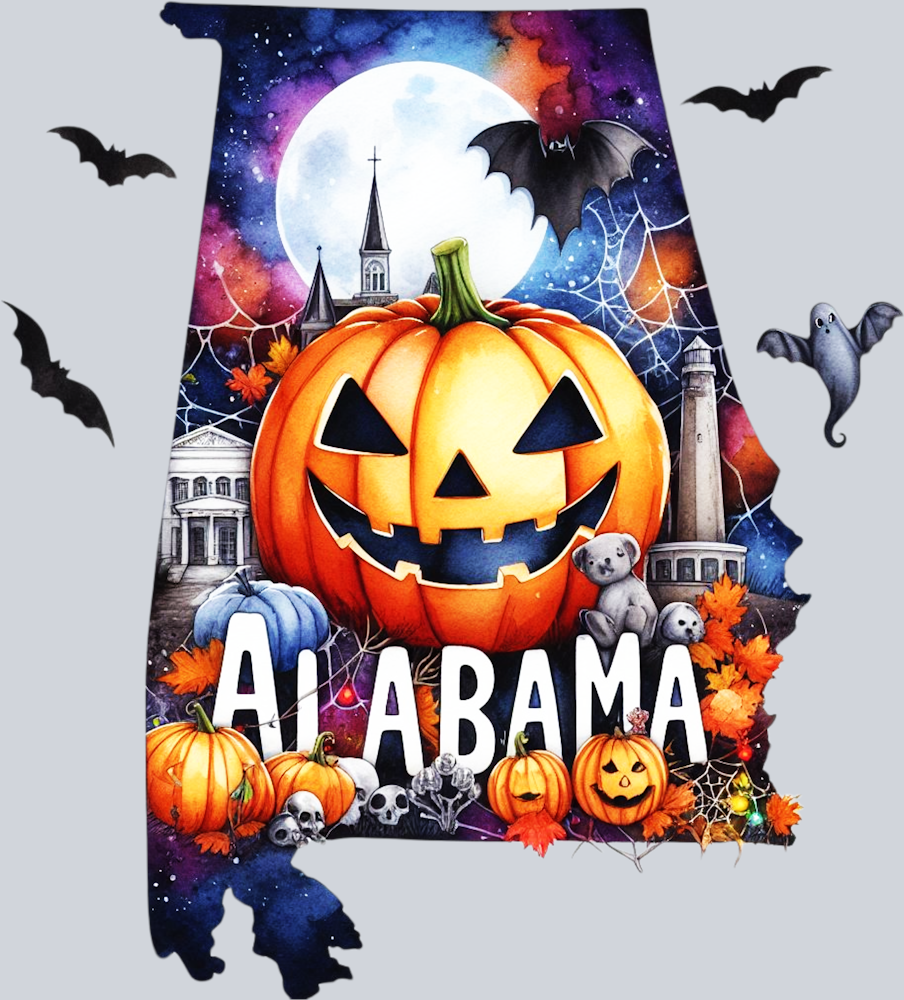 DTF Transfer Halloween States - Alabama