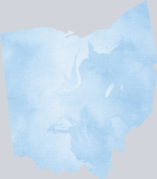 DTF Transfer Ohio - Watercolor Blue