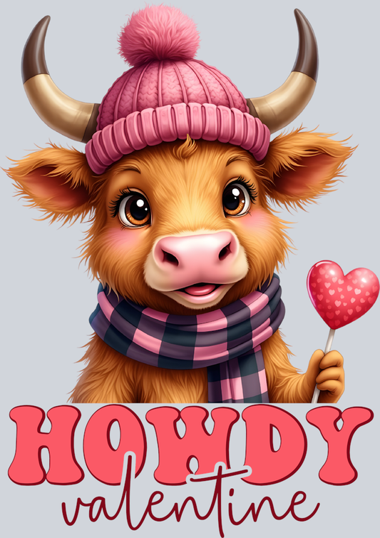 DTF Transfer Valentines - Howdy Valentine