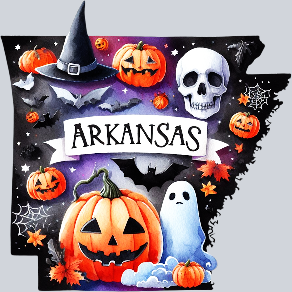 DTF Transfer Halloween States - Arkansas