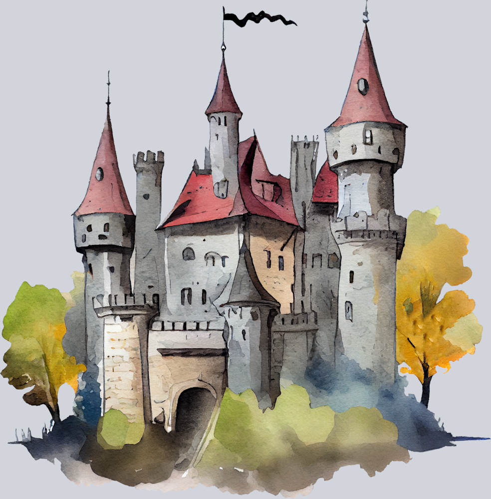 DTF Transfer Medieval - Fantastic Medieval Castle