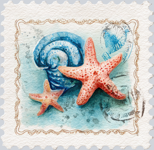 DTF Transfer High Seas - Postage Star Fish
