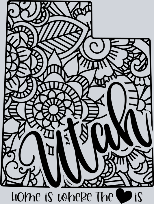 DTF Transfer Utah - Home is where the Heart is