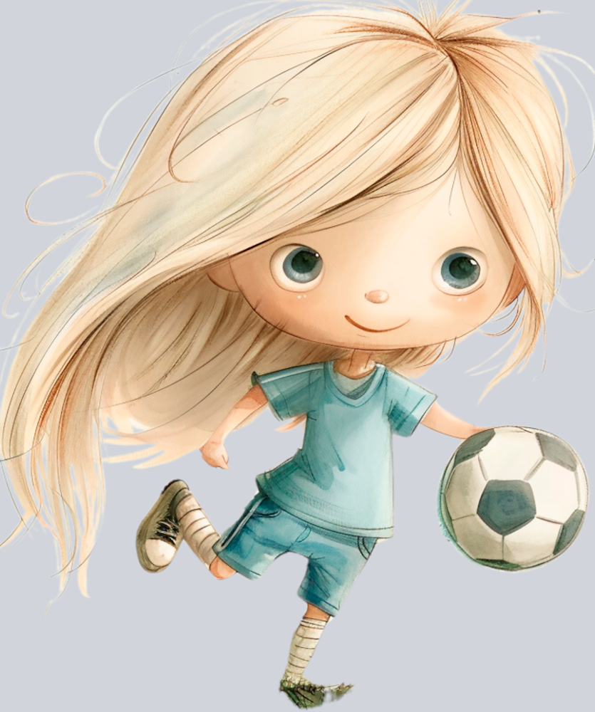 DTF Transfer Soccer - Girl Soccer