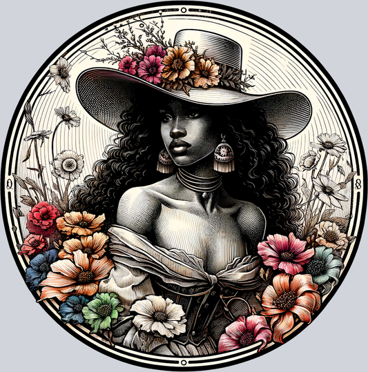 DTF Transfer Western - Cowgirl Circle