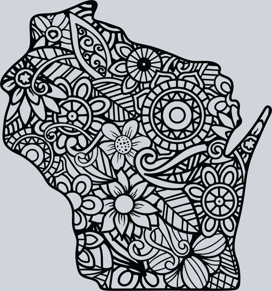 DTF Transfer Wisconsin - Mandala
