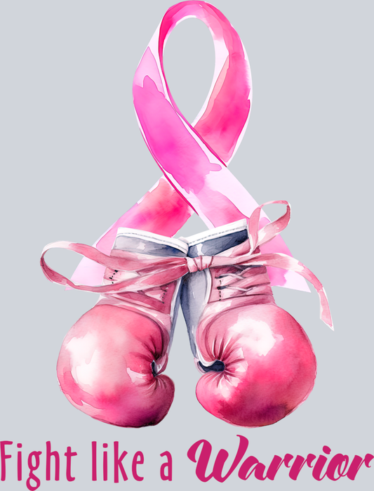 DTF Transfer Breast Cancer - Fight like a Warrior