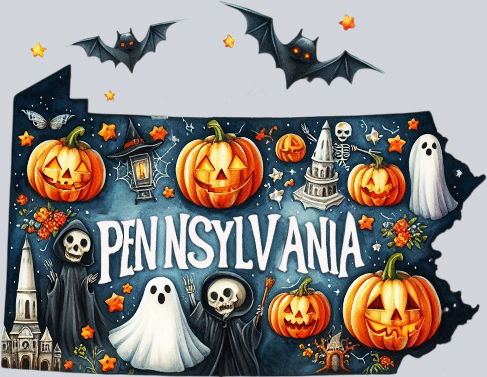DTF Transfer Halloween States - Pennsylvania