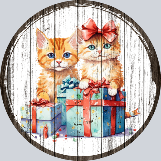 DTF Transfer Christmas - Cats with Presents