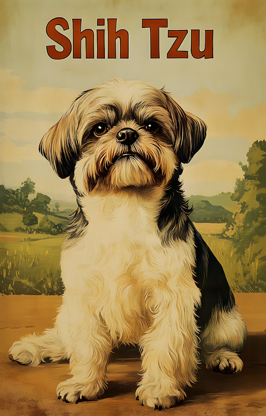 DTF Transfer Dogs - Shih-Tzu