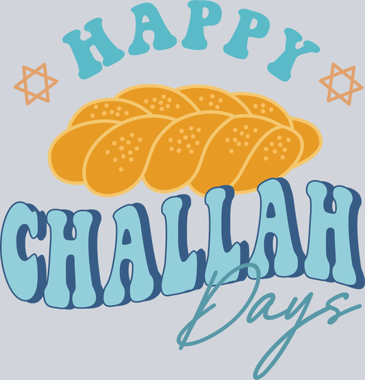 DTF Transfer Hanukkah - Happy Challah Days 2