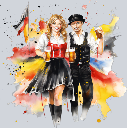 DTF Transfer Oktoberfest - German Couple