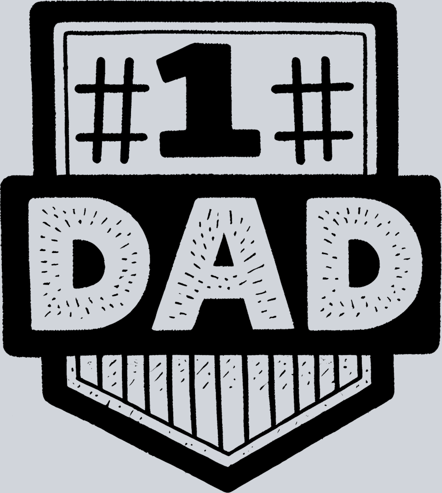 DTF Transfer Father's Day - #1 Dad