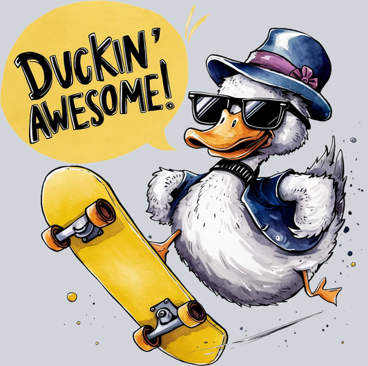 DTF Transfer Fowl - Duckin' Awesome
