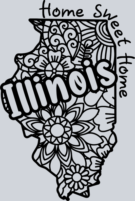 DTF Transfer Illinois - Home Sweet Home