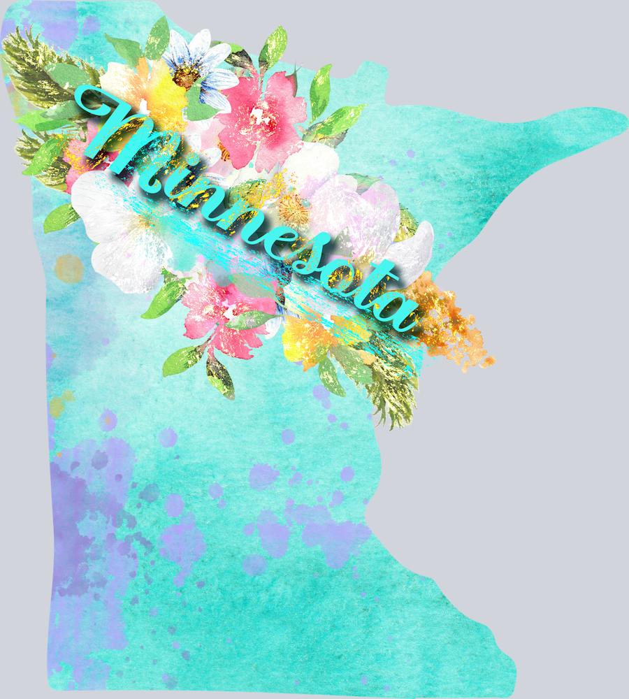 DTF Transfer Minnesota - Watercolor Flowers