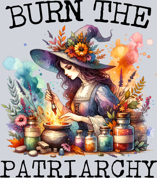 DTF Transfer Halloween - Burn the Patriarchy