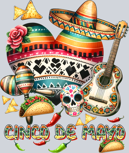 DTF Transfer Cinco de Mayo - Heart