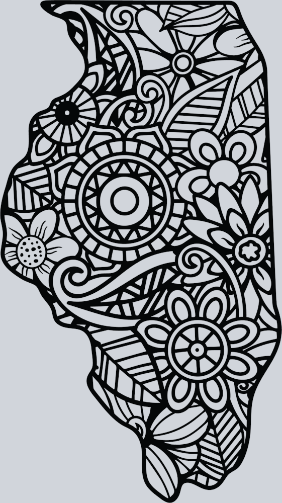 DTF Transfer Illinois - Mandala