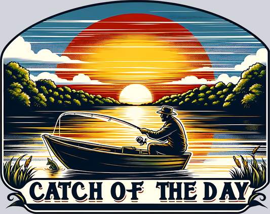DTF Transfer Fishing - Catch of the Day