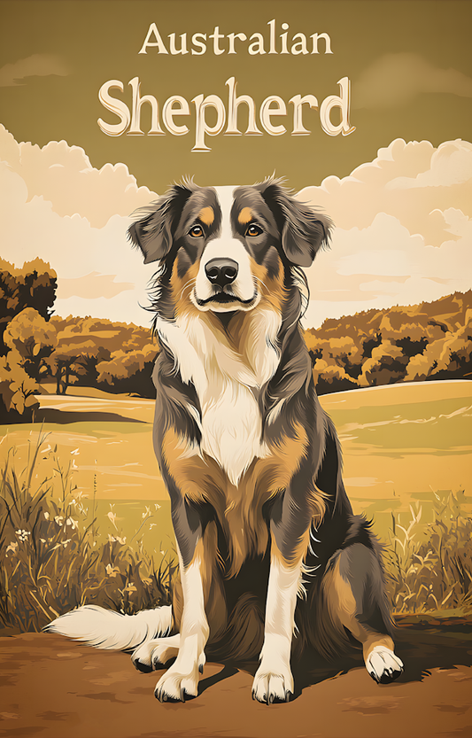 DTF Transfer Dogs - Australian-Shepherd