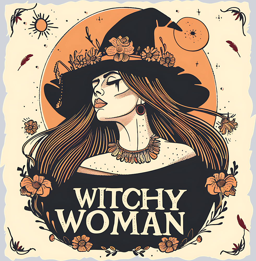 DTF Transfer Halloween - Witchy Woman