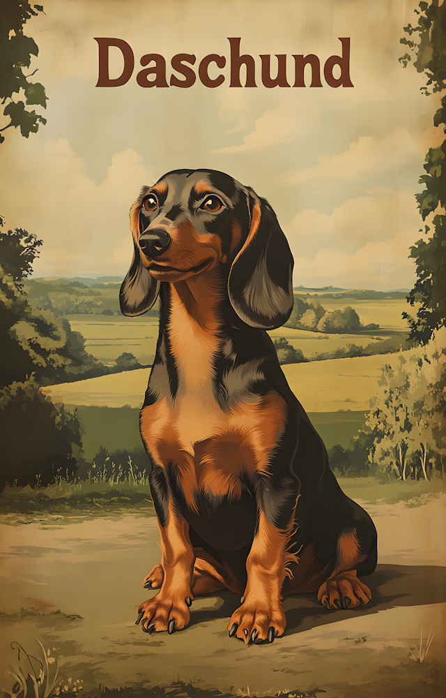 DTF Transfer Dogs - Daschund