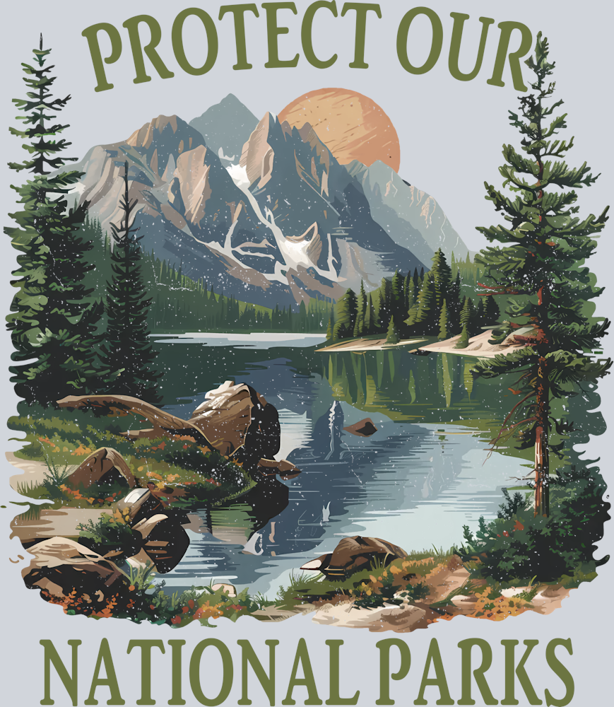 DTF Transfer National Parks - Protect our National Parks