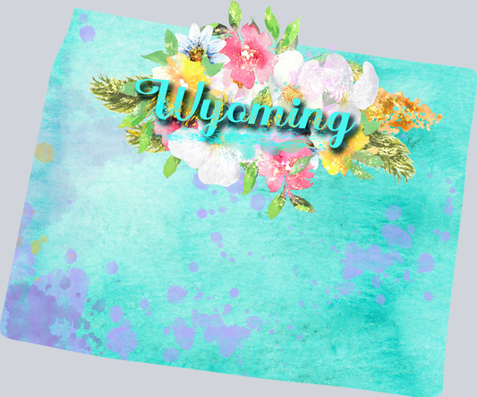 DTF Transfer Wyoming - Watercolor Flowers
