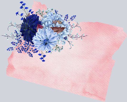 DTF Transfer Oregon - Flowers Watercolor
