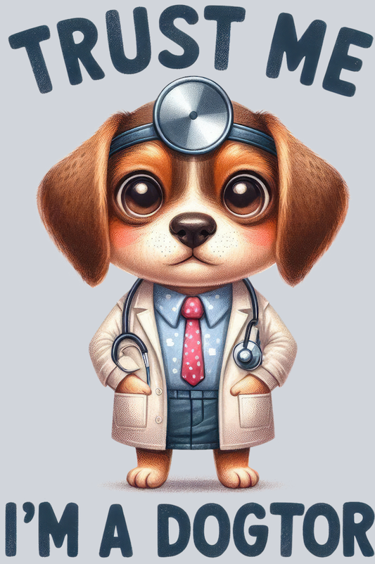 DTF Transfer Dogs - Trust Me I'm a Dogtor