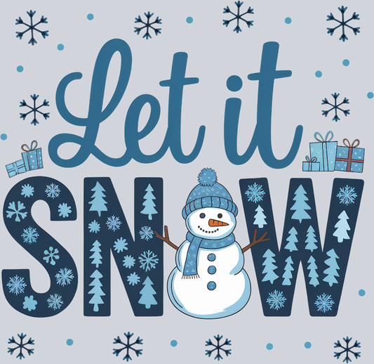 DTF Transfer Christmas - Let it Snow
