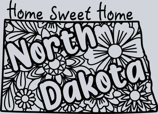 DTF Transfer North Dakota - Home Sweet Home