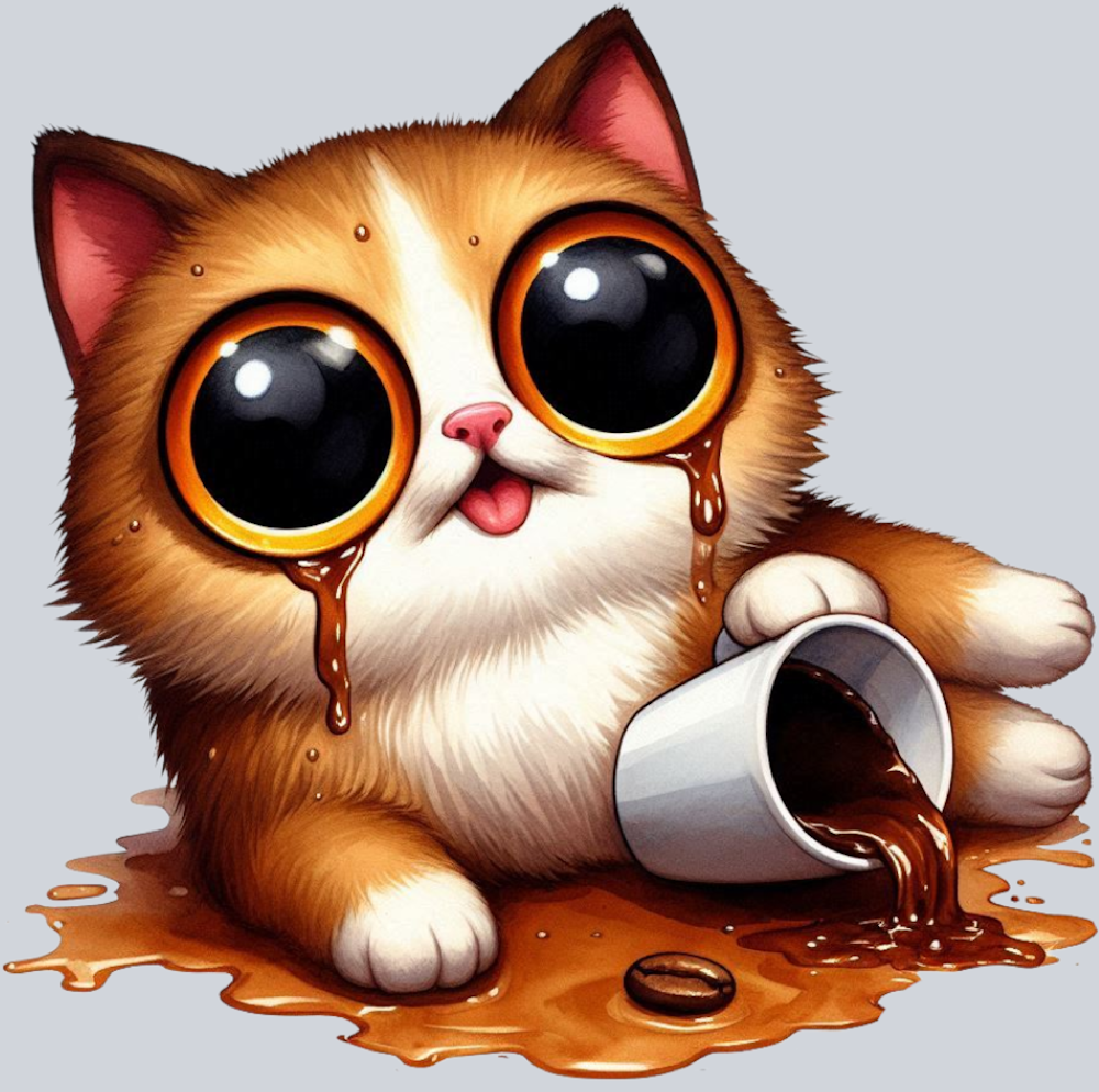 DTF Transfer Cats - Spill